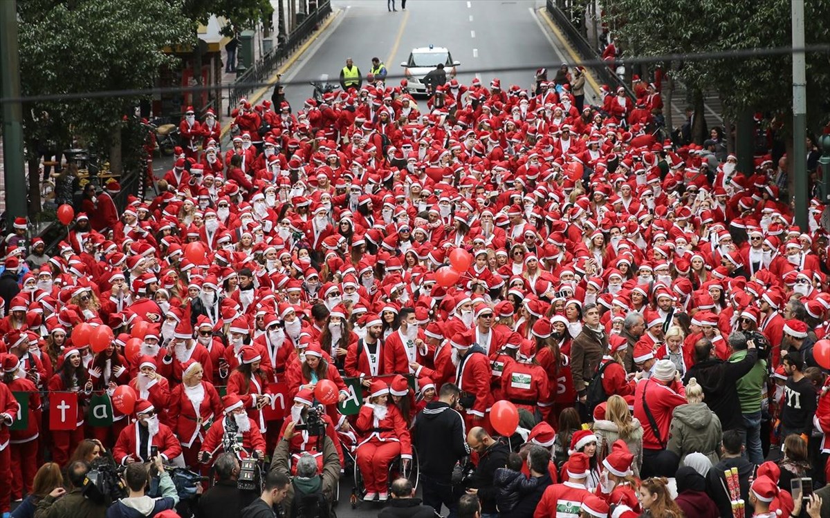 2o Santa Run στον Πειραιά