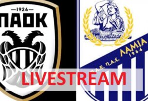 ΠΑΟΚ-Λαμία Live Streaming 12/12