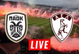 ΠΑΟΚ-Λάρισα Live Streaming
