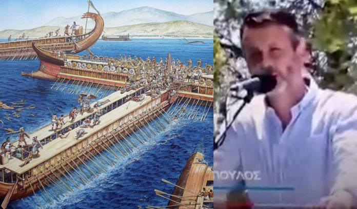 Η Ναυμαχία της Σαλαμίνας έγινε το 1821 σύμφωνα με τον Δήμαρχο του νησιού Γιώργο Παναγόπουλο! (video)