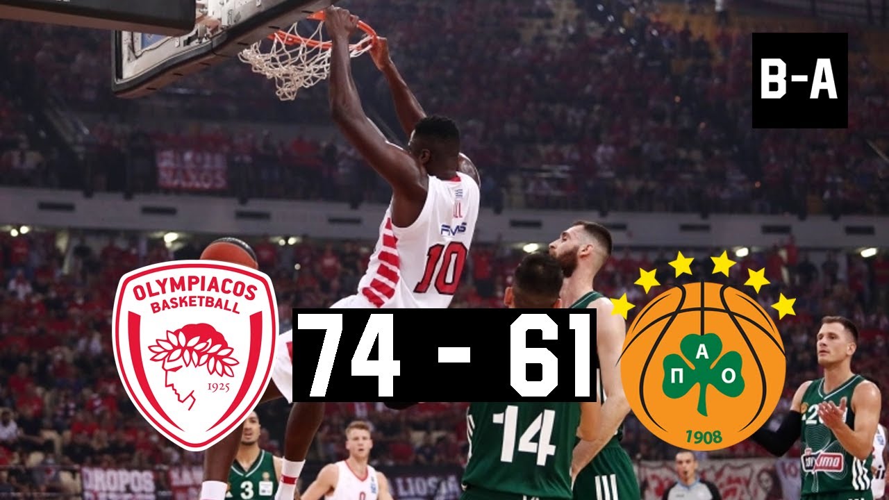 Ολυμπιακός – Παναθηναϊκός 74-61: Κόκκινος ο πρώτος τελικός