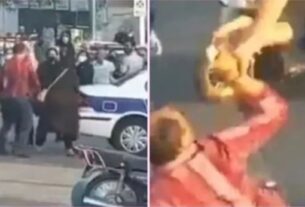 Ιράν: «Αστυνομικός» χαστούκισε γυναίκα και τον τουλούμιασαν στο ξύλο: Έτρεχε να γλιτώσει