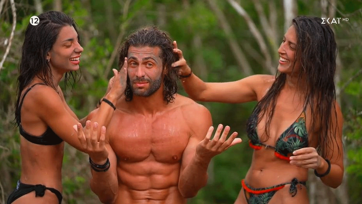 Survivor All Star: «Έπεσε» το Twitter με τον Κωνσταντίνο Βασάλο - Κάνει μάσκες προσώπου με τα κορίτσια του