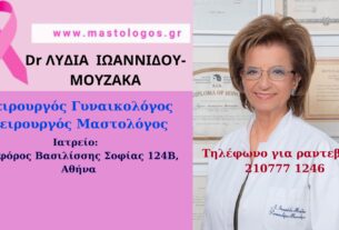 Η Δρ. Λυδία Ιωαννίδου-Μουζάκα μας μιλάει για το 21ο Παγκόσμιο Συνέδριο της Διεθνούς Εταιρείας Μαστολογίας για τον Καρκίνο του Μαστού και την Υγεία του Μαστού!