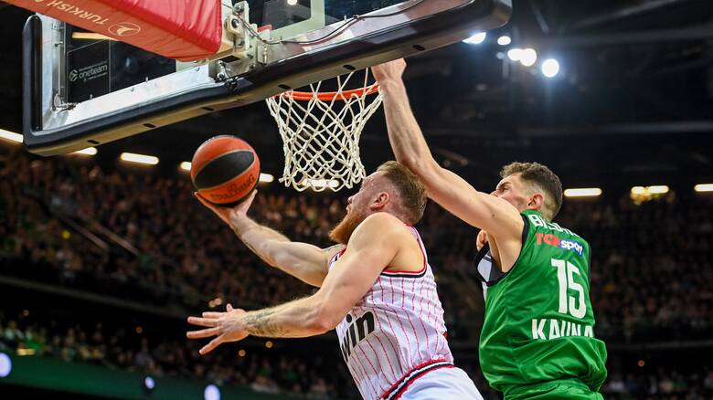 Ζαλγκίρις Κάουνας - Ολυμπιακός (76-95): Πάρτι εξάδας στο Κάουνας 