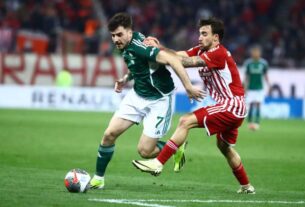 Ολυμπιακός – Παναθηναϊκός 1-3: Ήττα με απογοητευτική εμφάνιση