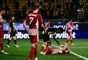 Άρης-Ολυμπιακός 1-1: Ξανά τα ίδια λάθη στην άμυνα (Highlights)