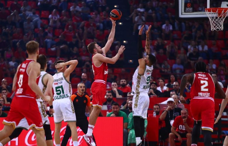 Ολυμπιακός: Επικράτησε με 74-68 της Ζαλγκίρις Κάουνας στο ΣΕΦ