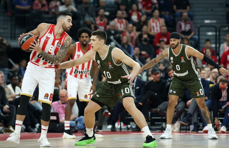 Euroleage: Tσάμπα ήττα από την Μπάγερν με 84-80 για τον Ολυμπιακό