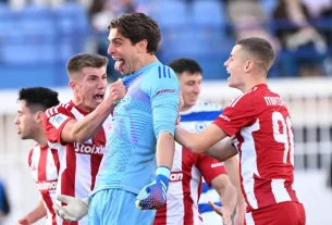 Ατρόμητος - Ολυμπιακός 1-2: Νίκη στο Περιστέρι με απόκρουση πέναλτι του Τζολάκη