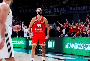 Ολυμπιακός: Η «καλημέρα» στο twitter με τον πανηγυρισμό του Φουρνιέ στη Μαδρίτη