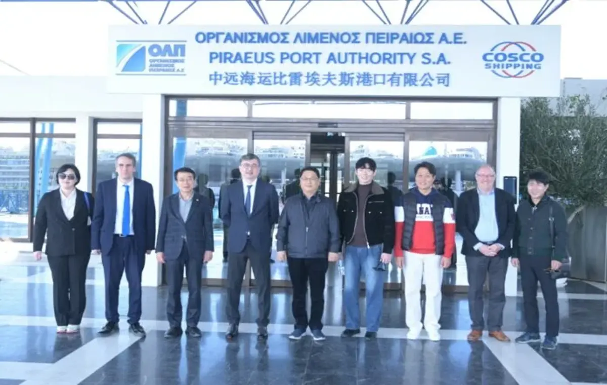ΟΛΠ: Επίσκεψη της Επιτροπής Κατασκευών και Μεταφορών N. Κορέας στο λιμάνι Πειραιά