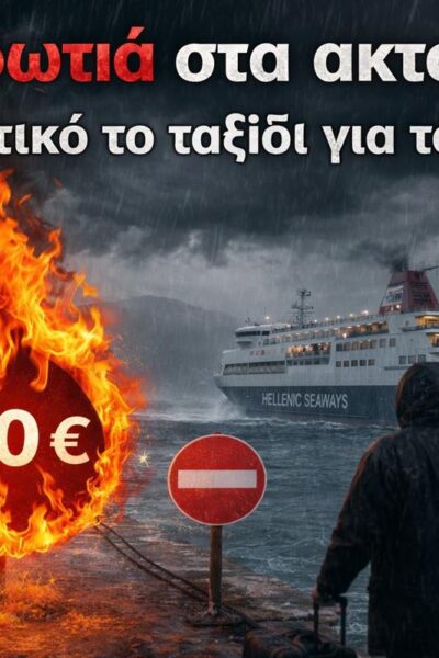 Τιμές-φωτιά στα ακτοπλοϊκά: Απαγορευτικό το ταξίδι για τους Έλληνες