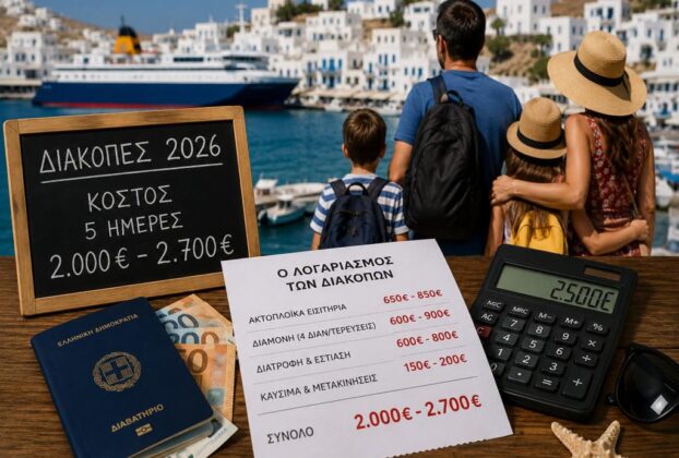 Διακοπές 2026: Έως 2.700€ για 5 ημέρες – Το «απαγορευτικό» καλοκαίρι για τις ελληνικές οικογένειες